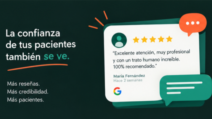 Equipo preparando contenido visual para una página web de consultorio